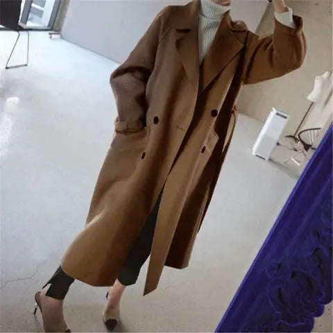 Women’s Wool Blend Long Coat
