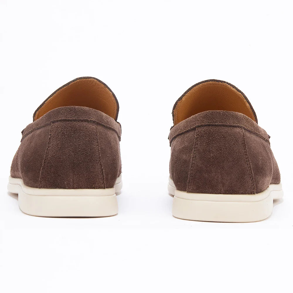 Men’s Nubuck Suede Loafers with Leather Lining