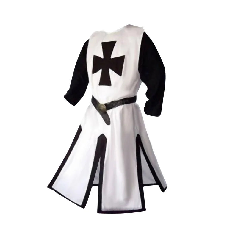Knights Templar Crusader Costume - Medieval Tunic & Cape Set