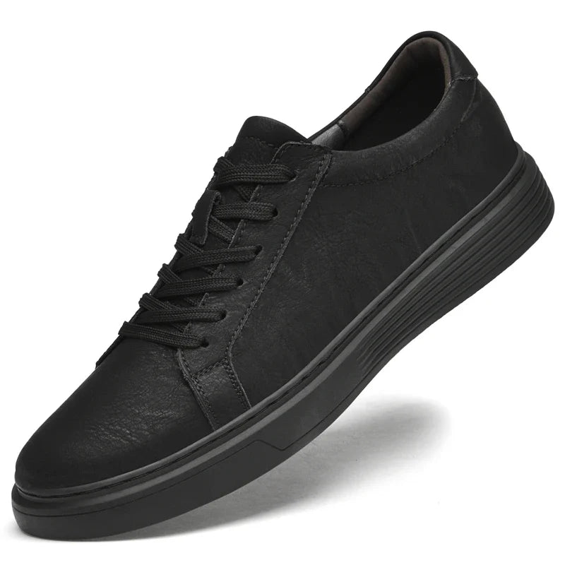 Men's Genuine Leather Minimalist Sneakers