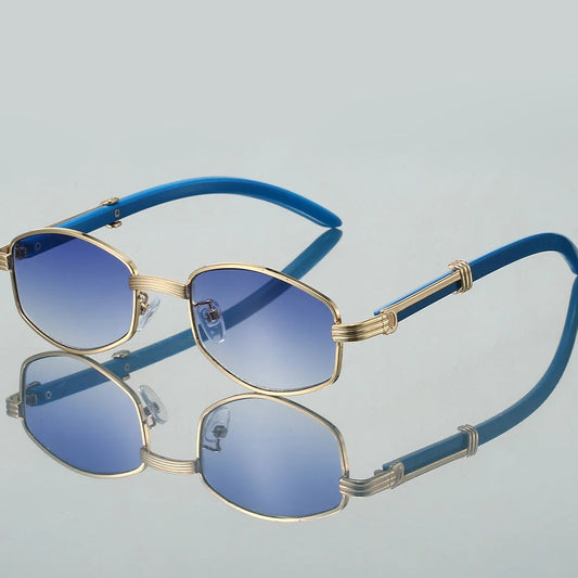 Vintage Hexagon Sunglasses for Women