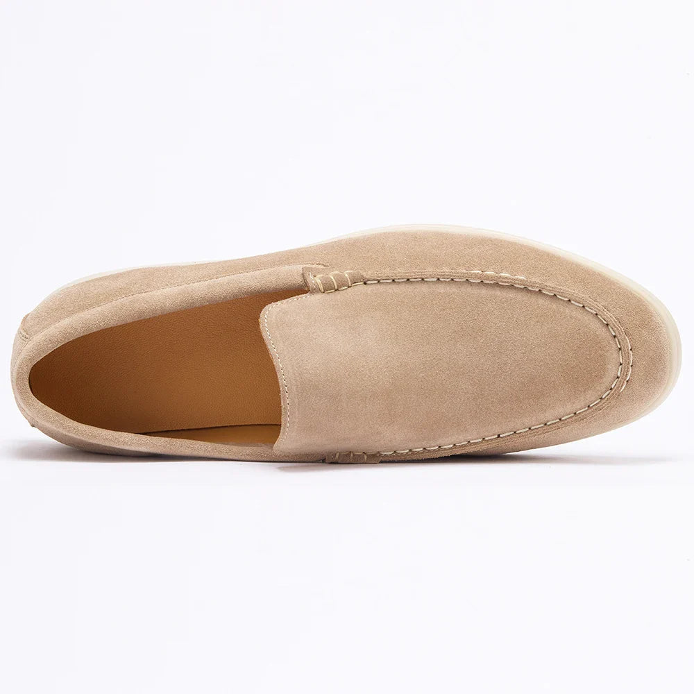 Men’s Nubuck Suede Loafers with Leather Lining