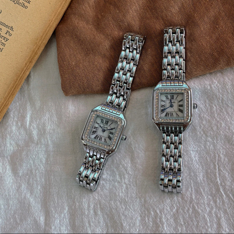 Valencia Women’s Rhinestone Wrist Watch – Vintage Chain Elegant Watch