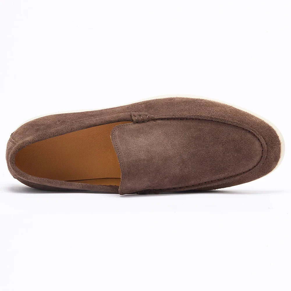 Men’s Nubuck Suede Loafers with Leather Lining
