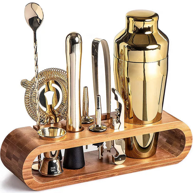 Cocktail Shaker Set with Stand