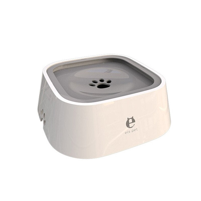 Splash-Free Dog Water Bowl - Floating Disk No Spill Slow Feeder