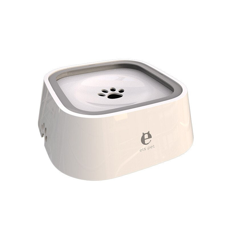 Splash-Free Dog Water Bowl - Floating Disk No Spill Slow Feeder