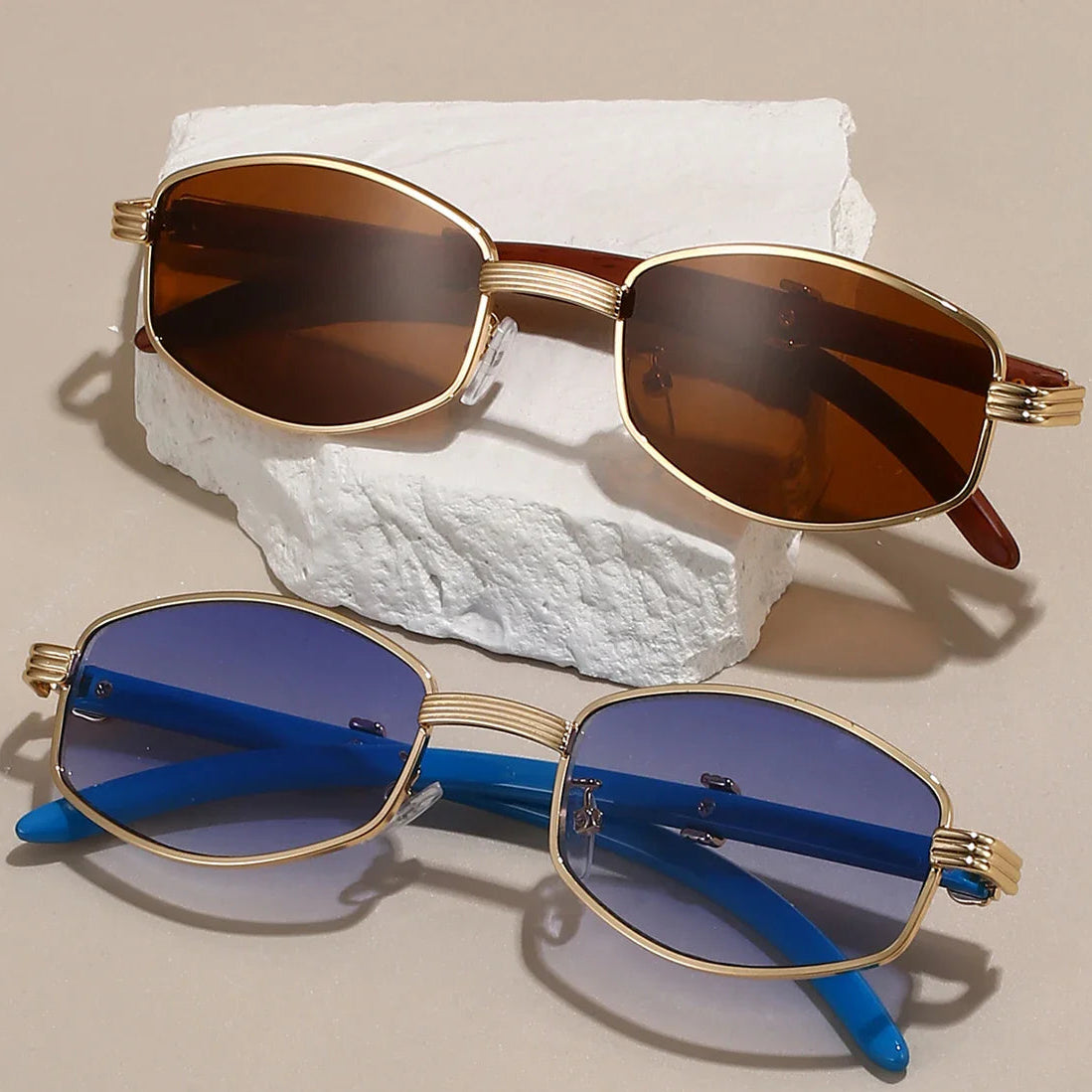 Vintage Hexagon Sunglasses for Women