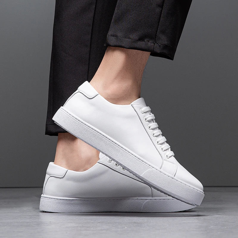 Men’s Genuine Leather Low Top Sneakers
