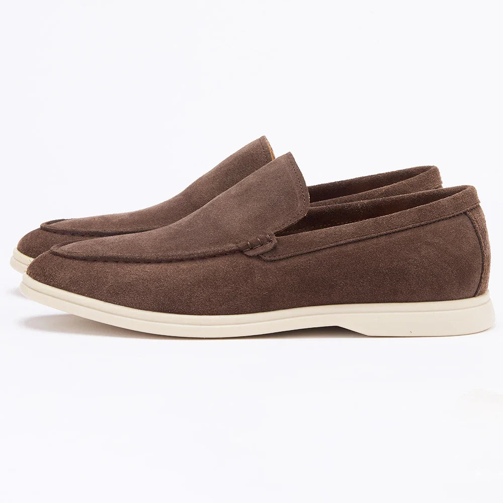 Men’s Nubuck Suede Loafers with Leather Lining