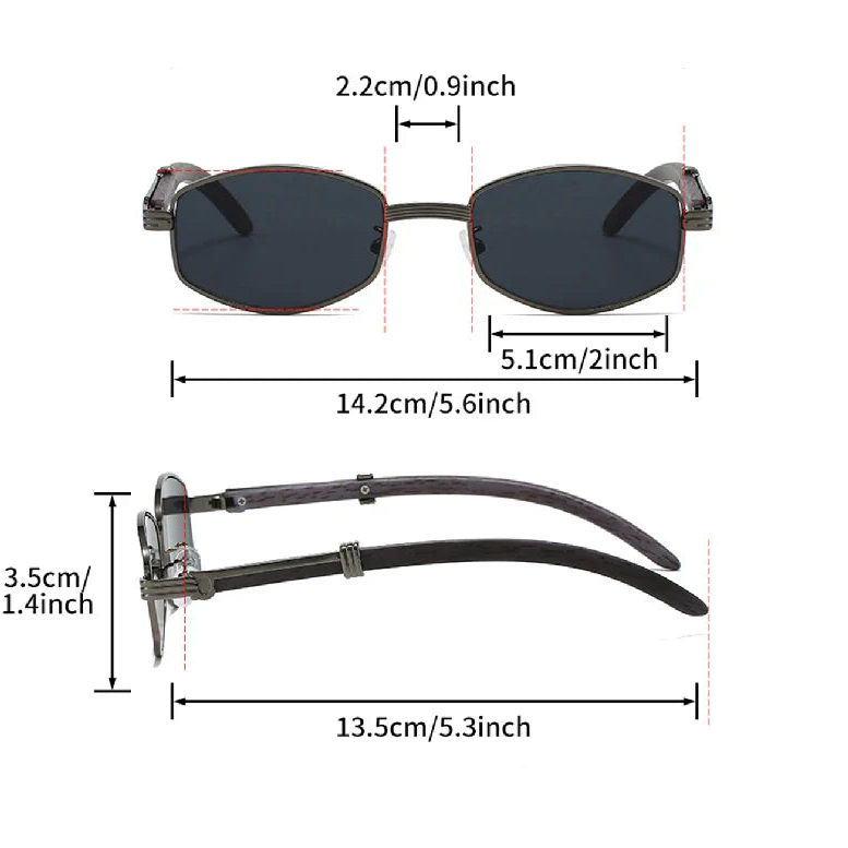Vintage Hexagon Sunglasses for Women