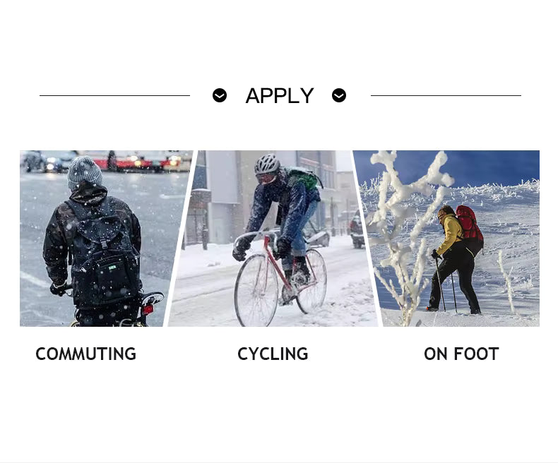 Winter Thermal Touchscreen Gloves - Windproof Cycling Riding Mitts