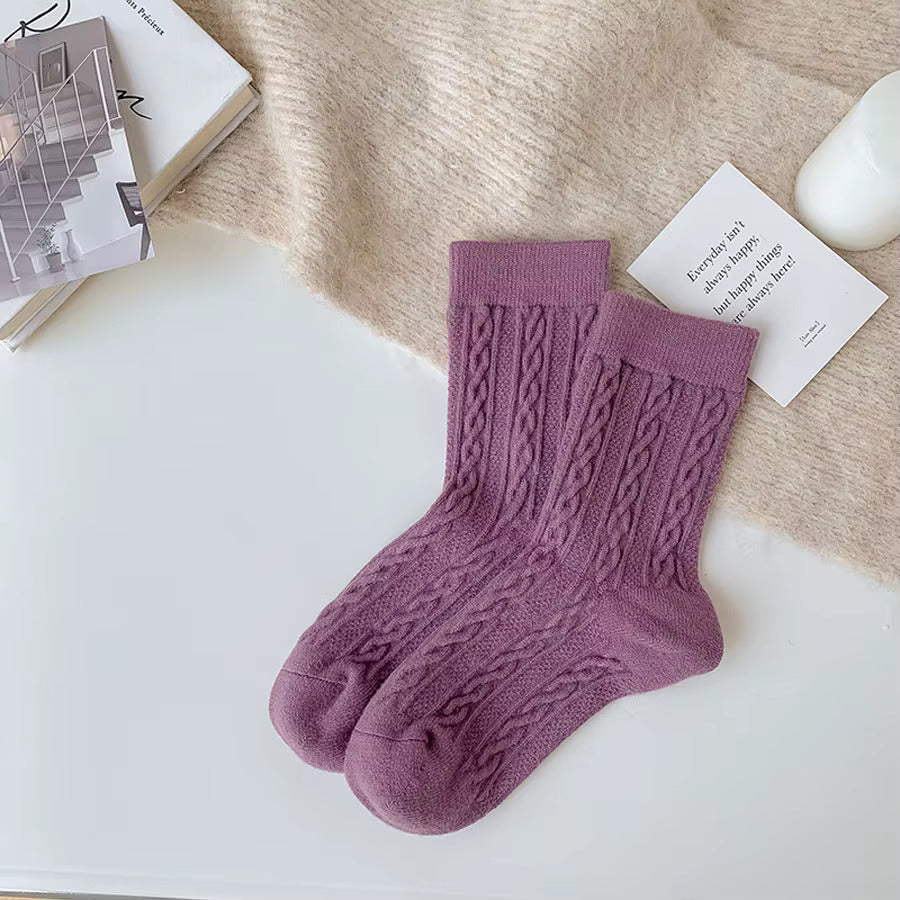 Women's Cozy Bunny Wool-Blend Socks