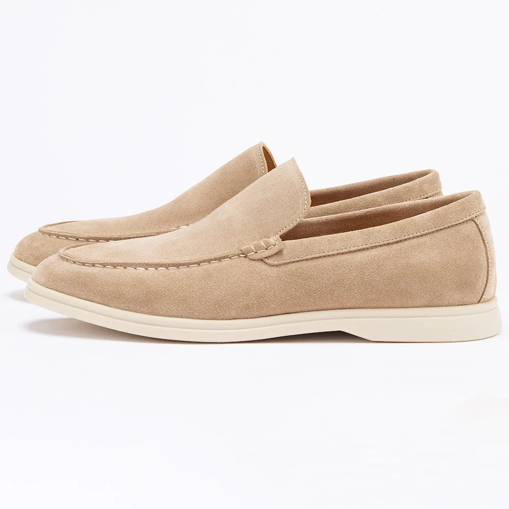 Men’s Nubuck Suede Loafers with Leather Lining