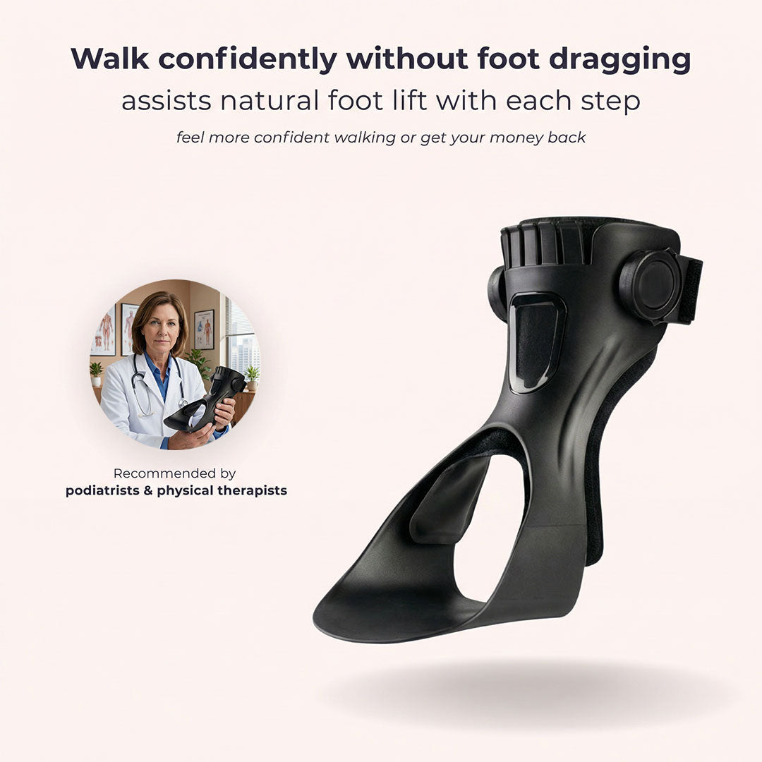 Adjustable Ankle Foot Orthosis Brace Drop Foot Toe Lift Splint