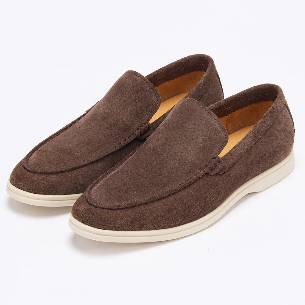 Men’s Nubuck Suede Loafers with Leather Lining