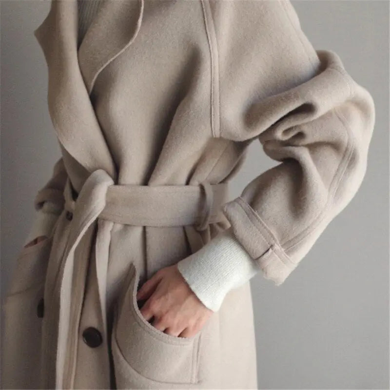 Women’s Wool Blend Long Coat