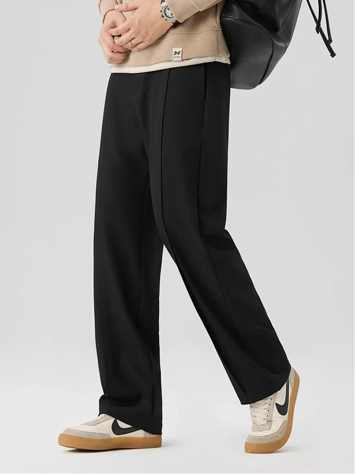 Men’s Pleated Straight Leg Pants