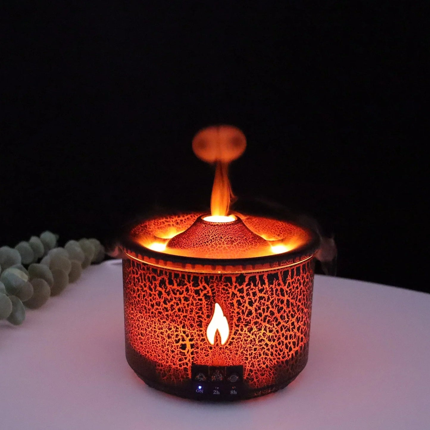 Volcano Humidifier & Aroma Diffuser – LED Mist Air Humidifier