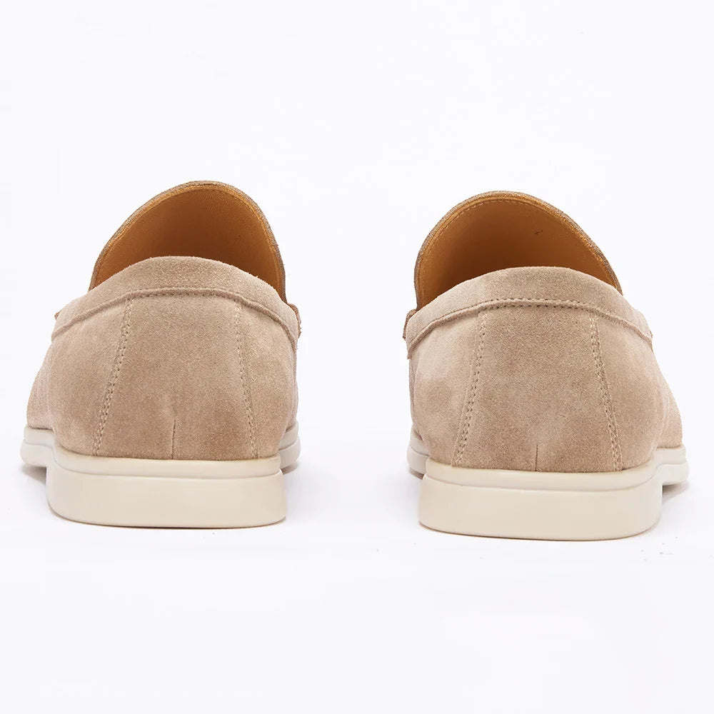Men’s Nubuck Suede Loafers with Leather Lining