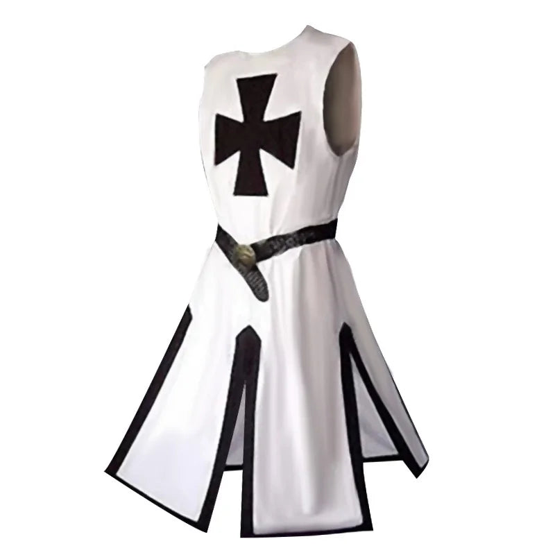 Knights Templar Crusader Costume - Medieval Tunic & Cape Set