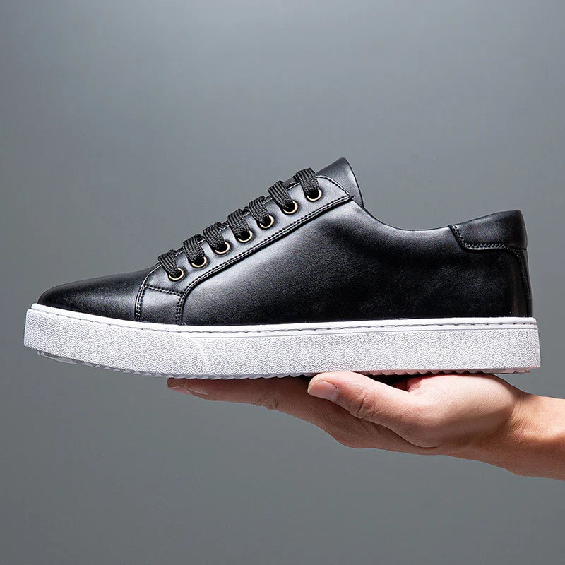 Men’s Genuine Leather Low Top Sneakers