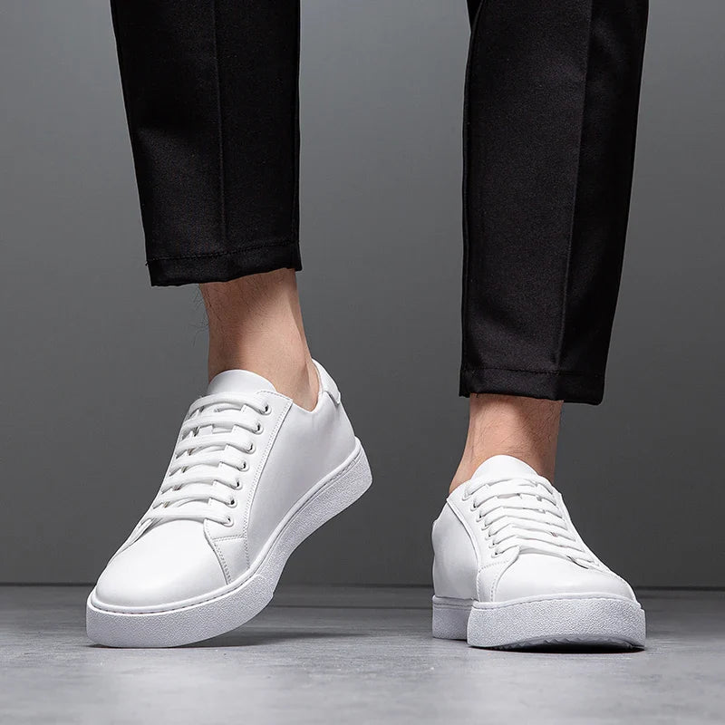 Men’s Genuine Leather Low Top Sneakers
