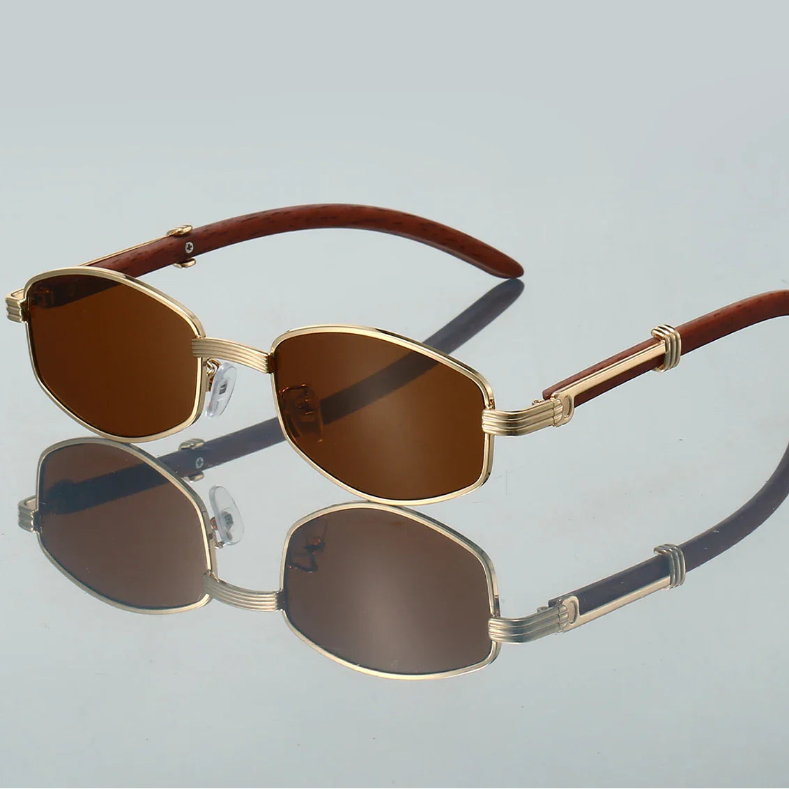 Vintage Hexagon Sunglasses for Women