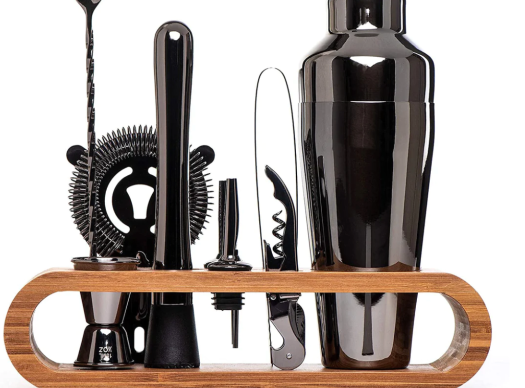 Cocktail Shaker Set with Stand