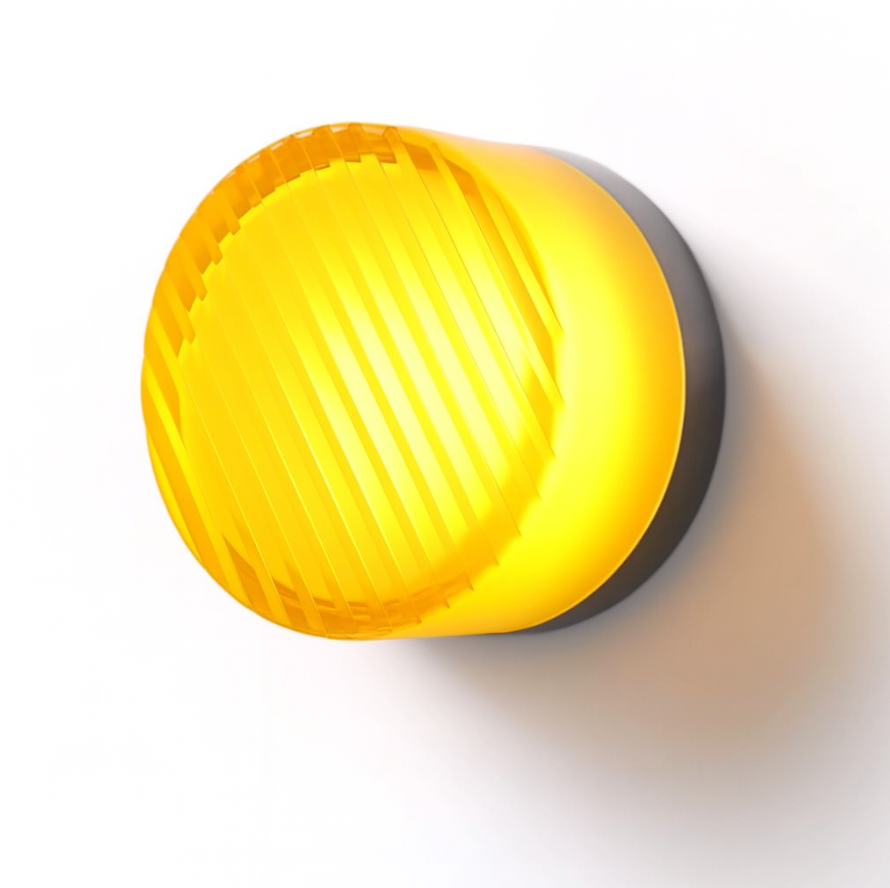 Modern Glass Wall Sconce – Round LED Wall Light Fixture