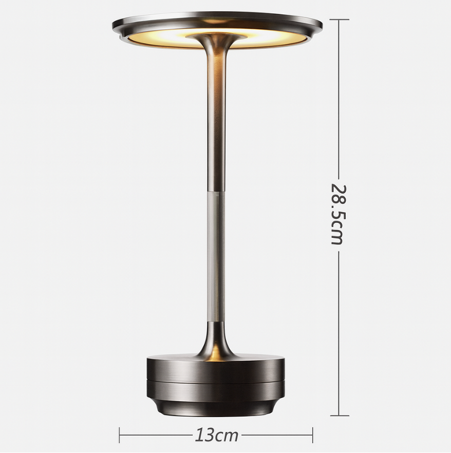 Rechargeable Brass Table Lamp – Modern Wireless LED Accent Light