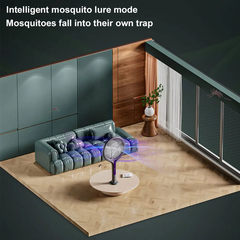 Rechargeable Electric Fly Swatter with Extendable Handle