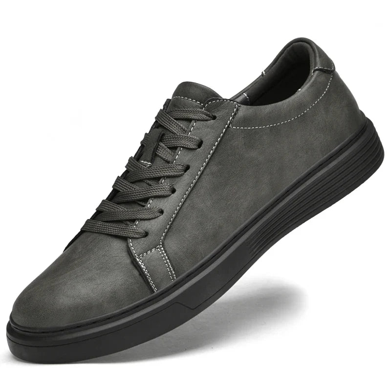 Men's Genuine Leather Minimalist Sneakers