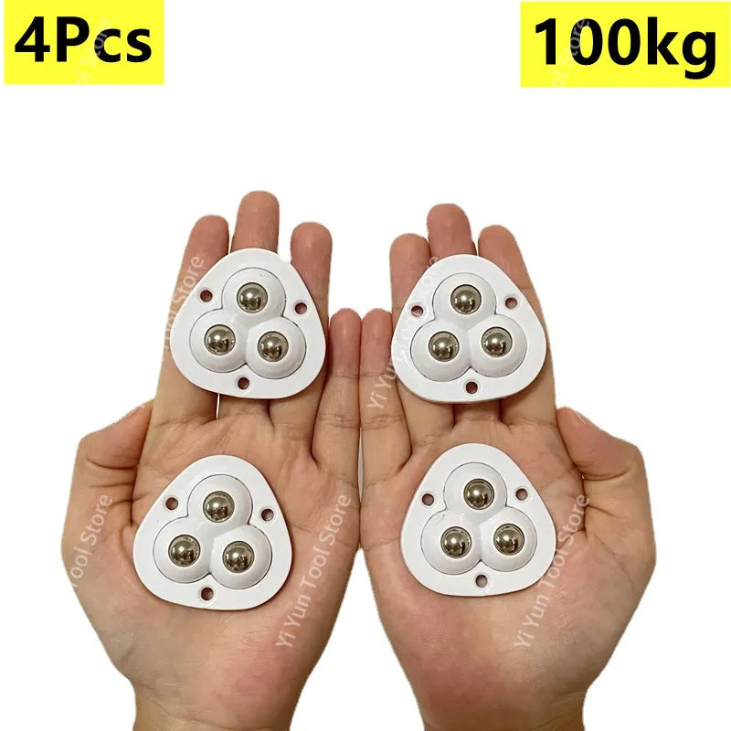 Adhesive 360 Rotating Caster Wheels - Heavy Duty Furniture Rollers