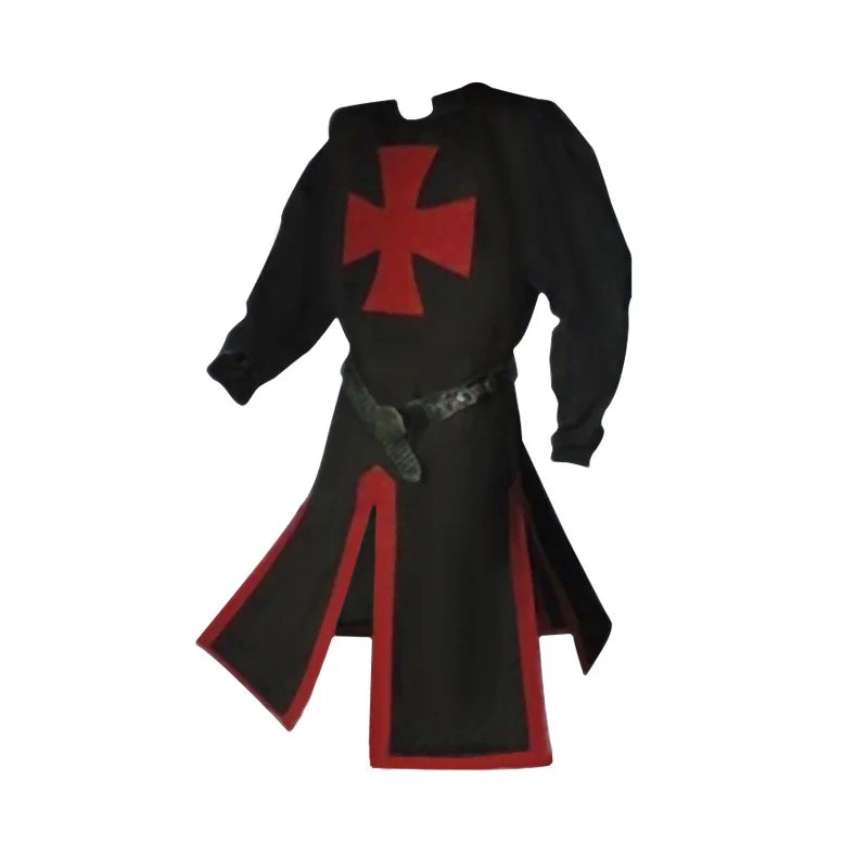 Knights Templar Crusader Costume - Medieval Tunic & Cape Set