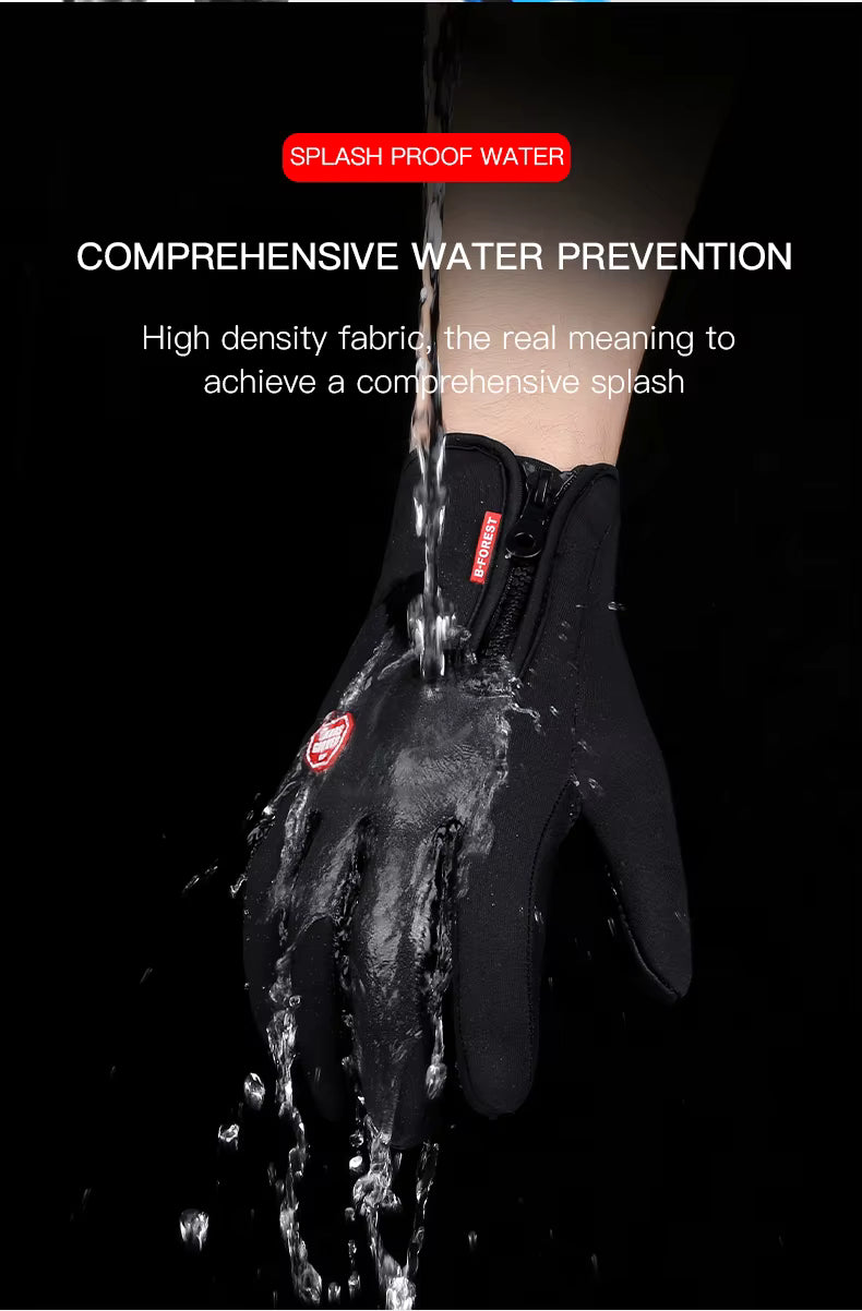Winter Thermal Touchscreen Gloves - Windproof Cycling Riding Mitts