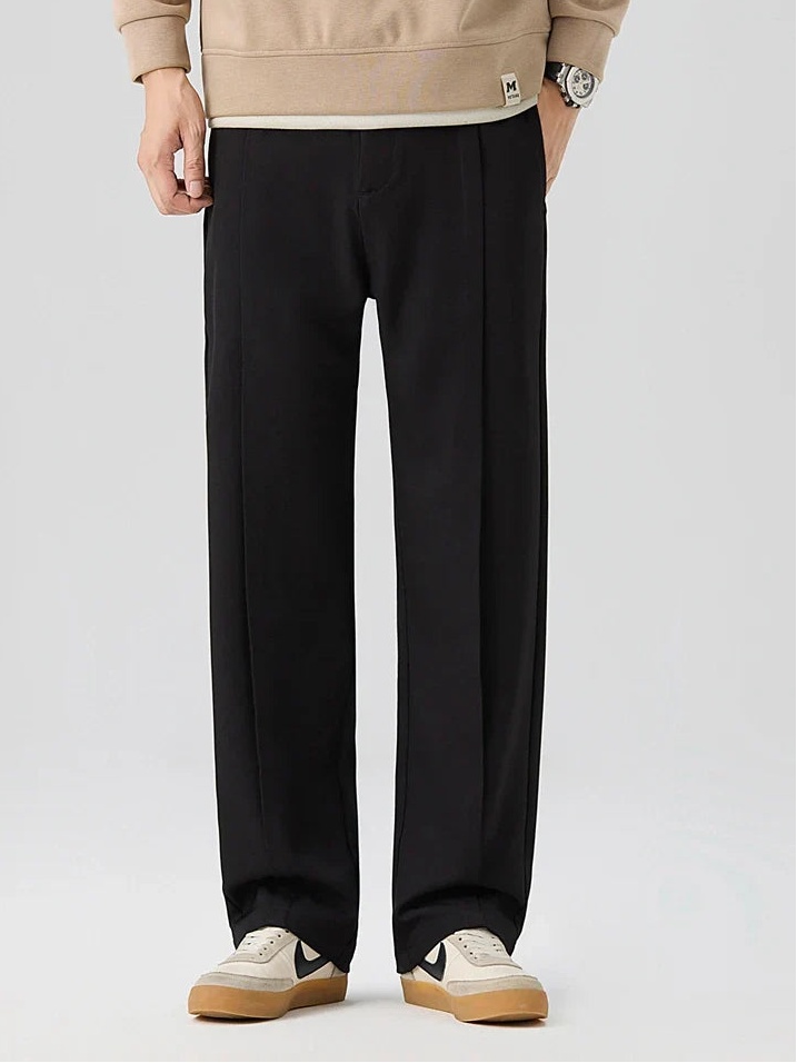 Men’s Pleated Straight Leg Pants
