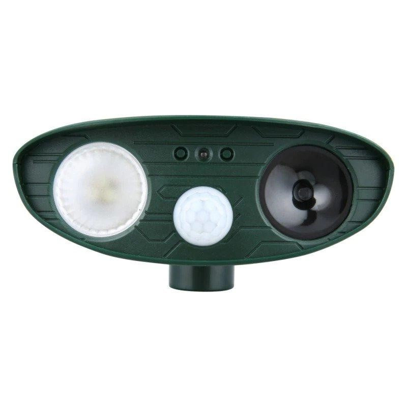 Solar Ultrasonic Rabbit Repeller - Outdoor Motion Flashing Light