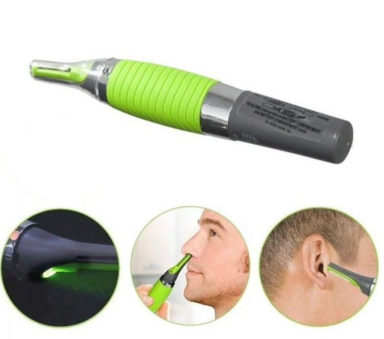 Precision Nose Ear Hair Trimmer - LED Light Eyebrow Detail Groomer