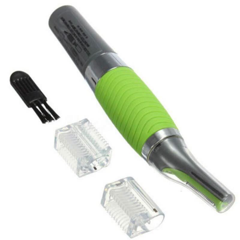 Precision Nose Ear Hair Trimmer - LED Light Eyebrow Detail Groomer
