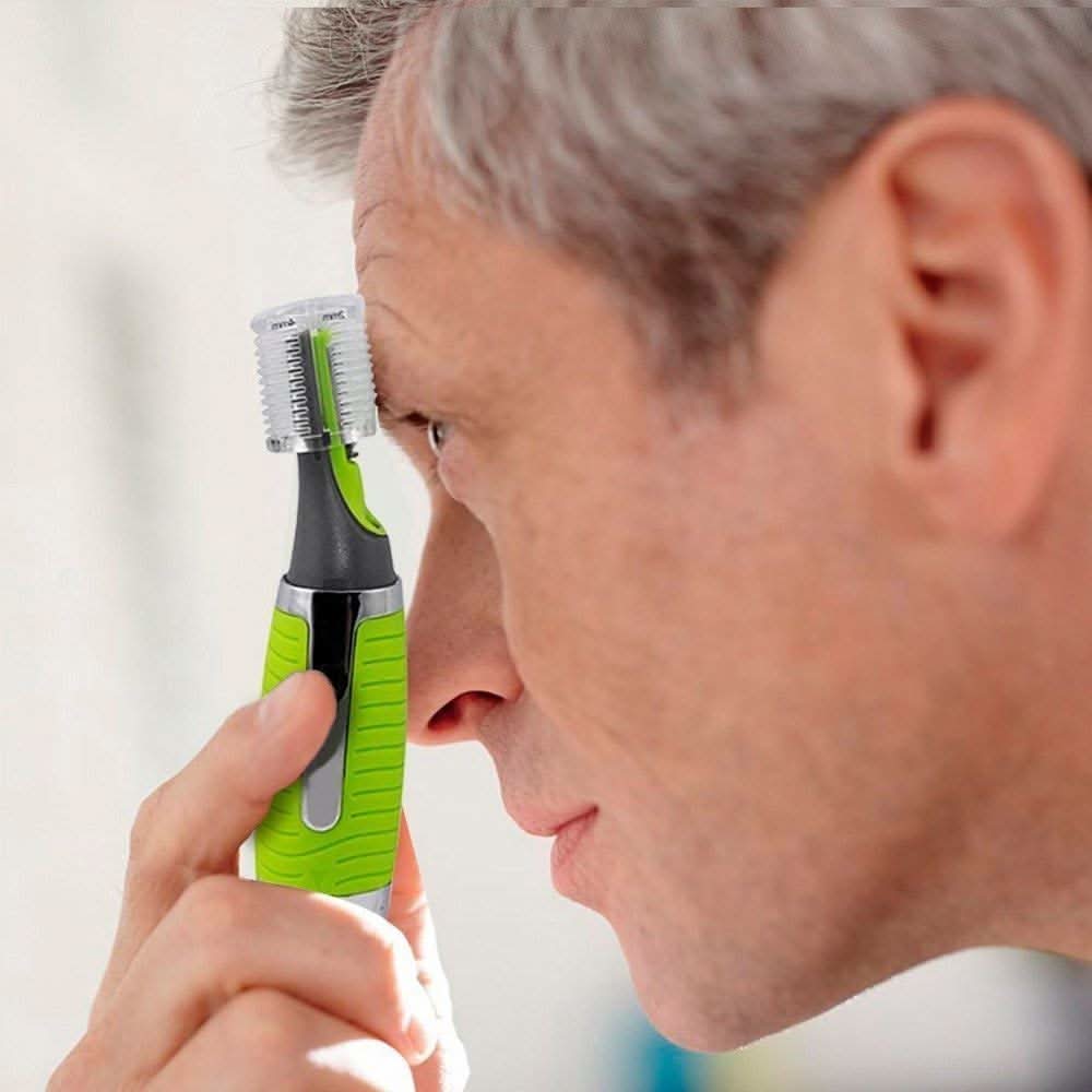 Precision Nose Ear Hair Trimmer - LED Light Eyebrow Detail Groomer