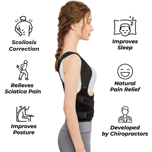 Posture Corrector Brace – Adjustable Back Support for Men & Women