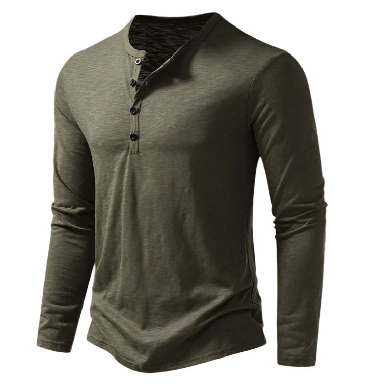 Men’s Band Collar Polo Shirt