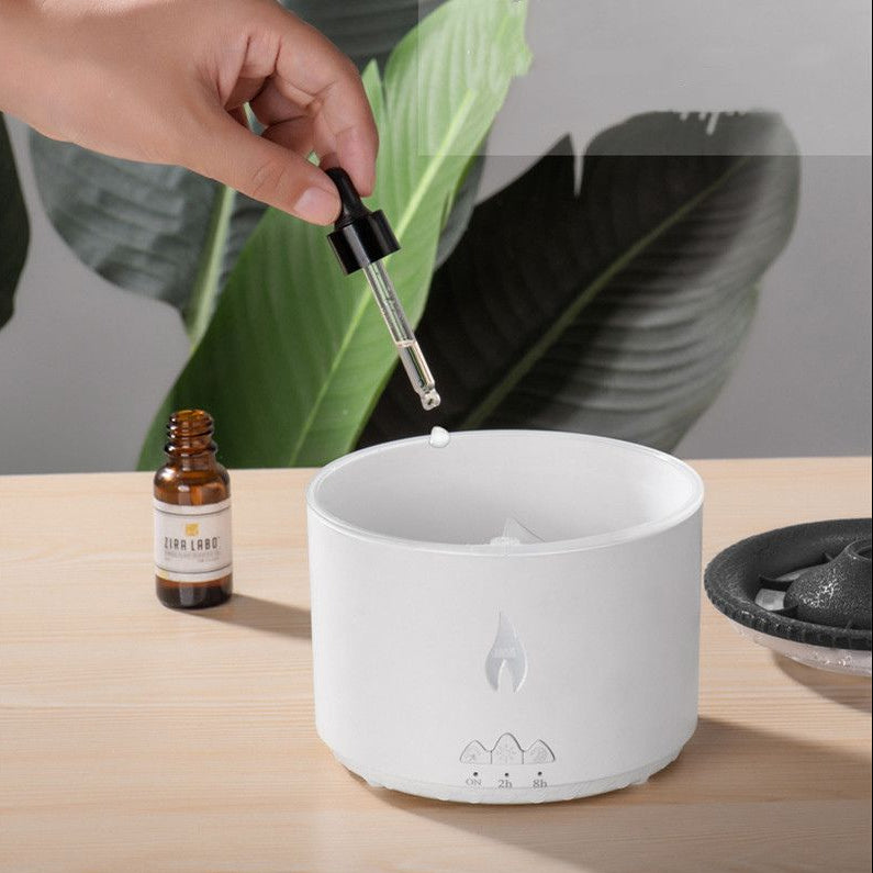 Volcano Humidifier & Aroma Diffuser – LED Mist Air Humidifier