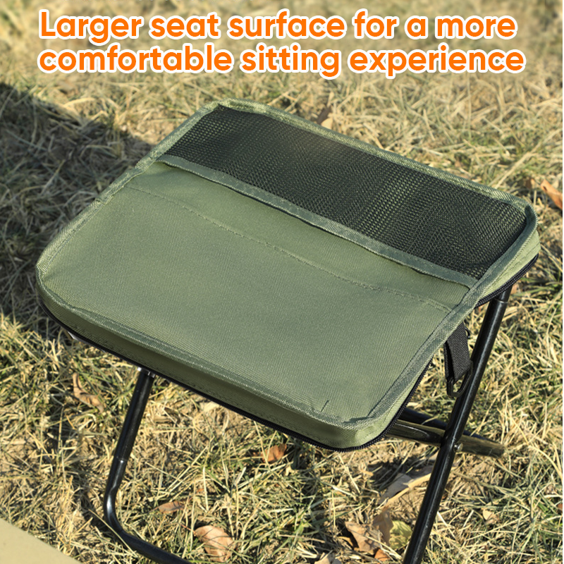 Foldable Camping Backpack Stool - Portable Heavy Duty Fishing Chair