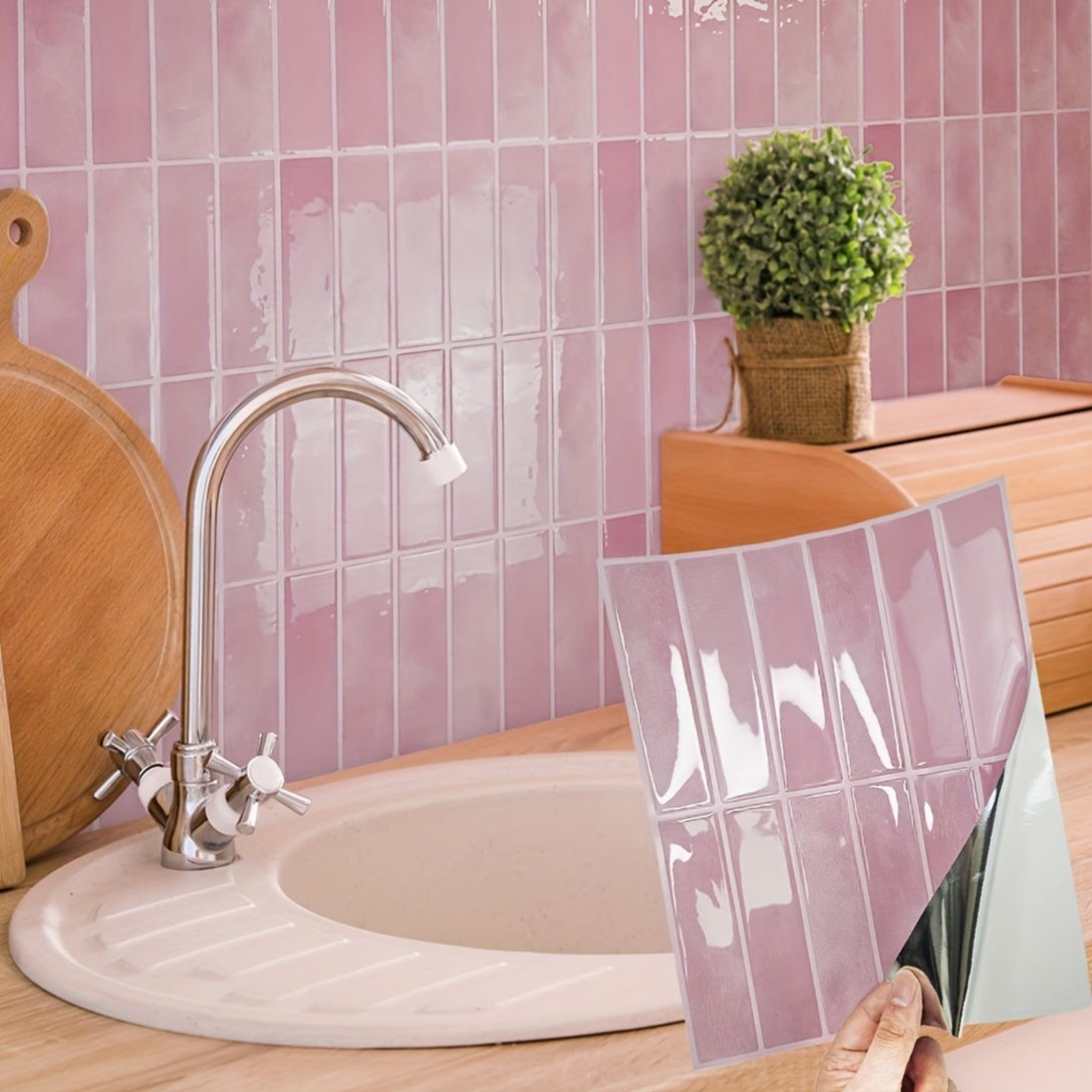 3D Peel and Stick Wall Tiles – Self-Adhesive Kitchen & Bathroom Panels
