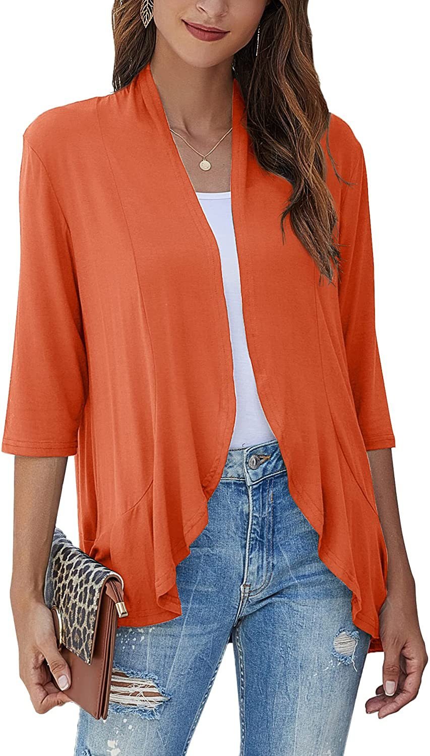 Bella Women's Open Front Draped Cardigan