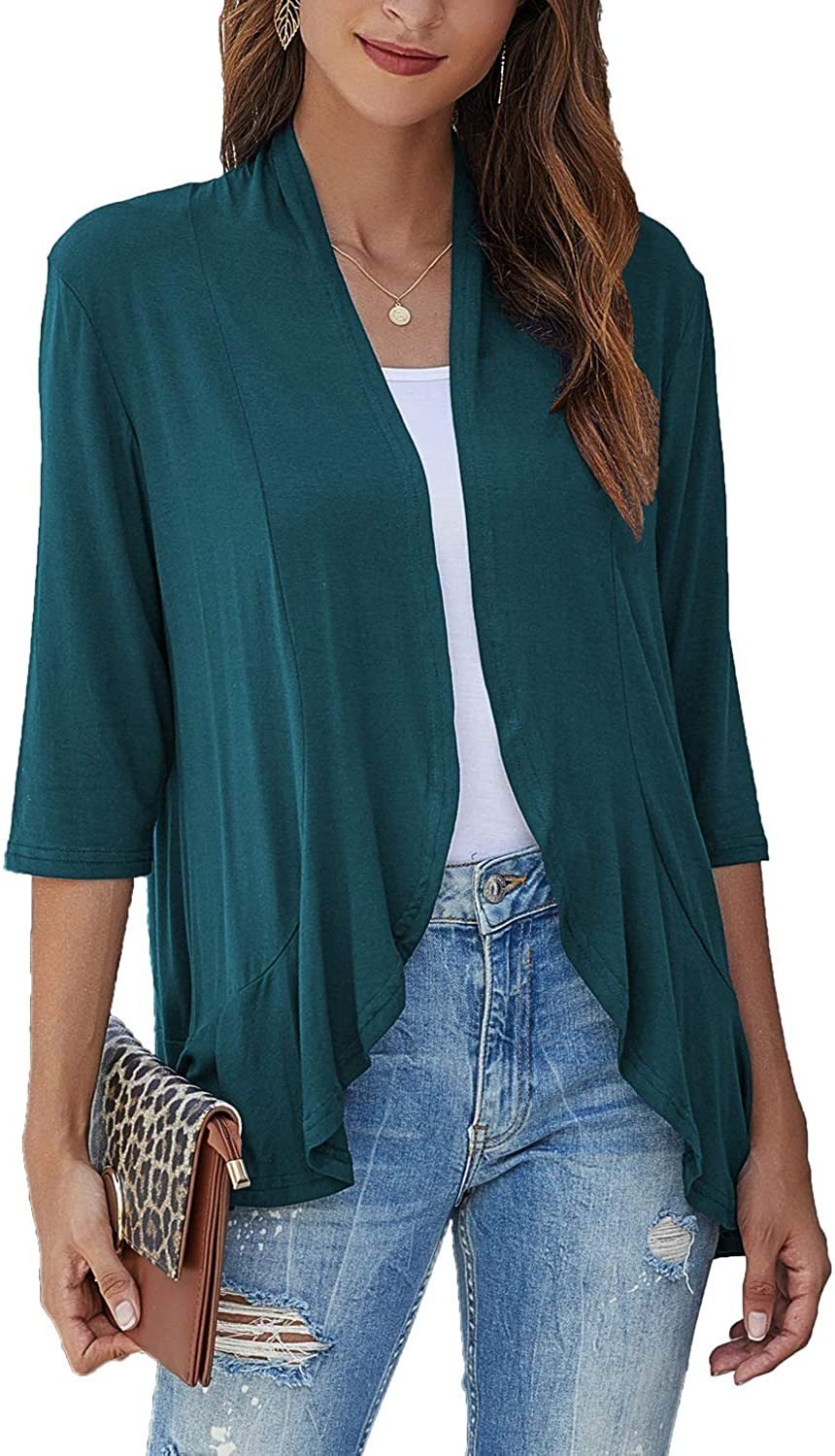 Bella Women's Open Front Draped Cardigan