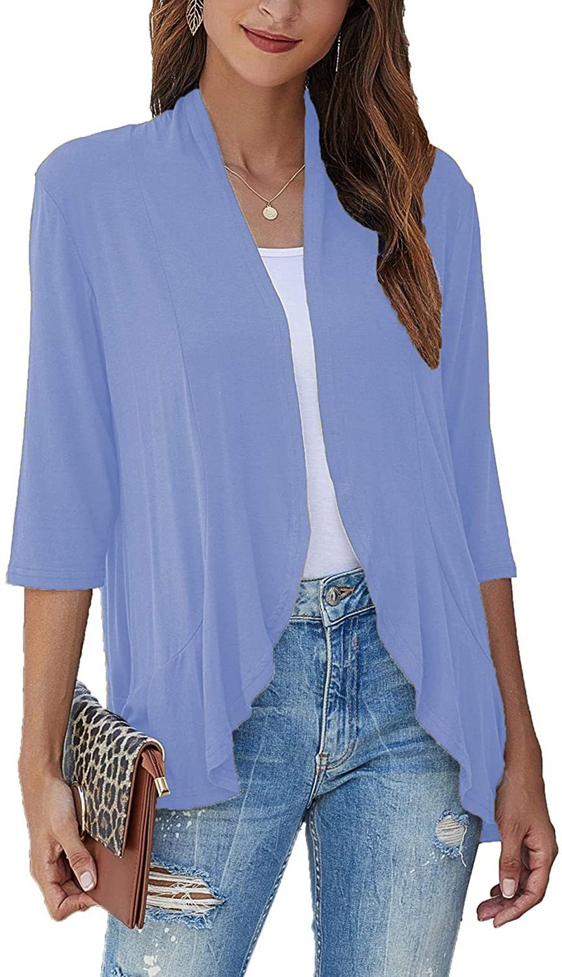Bella Women's Open Front Draped Cardigan