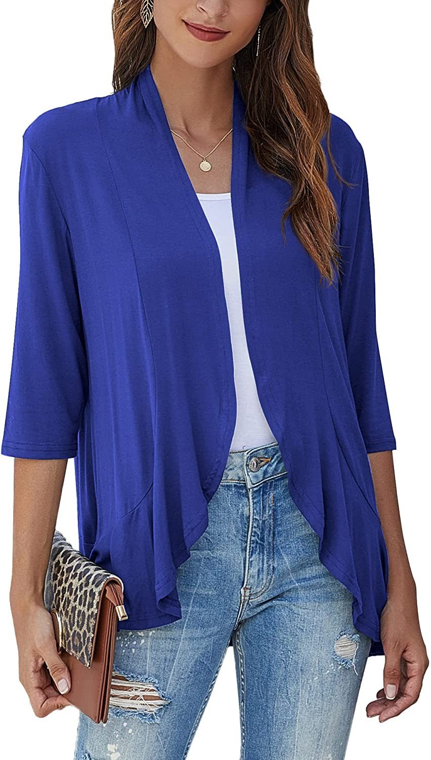 Bella Women's Open Front Draped Cardigan